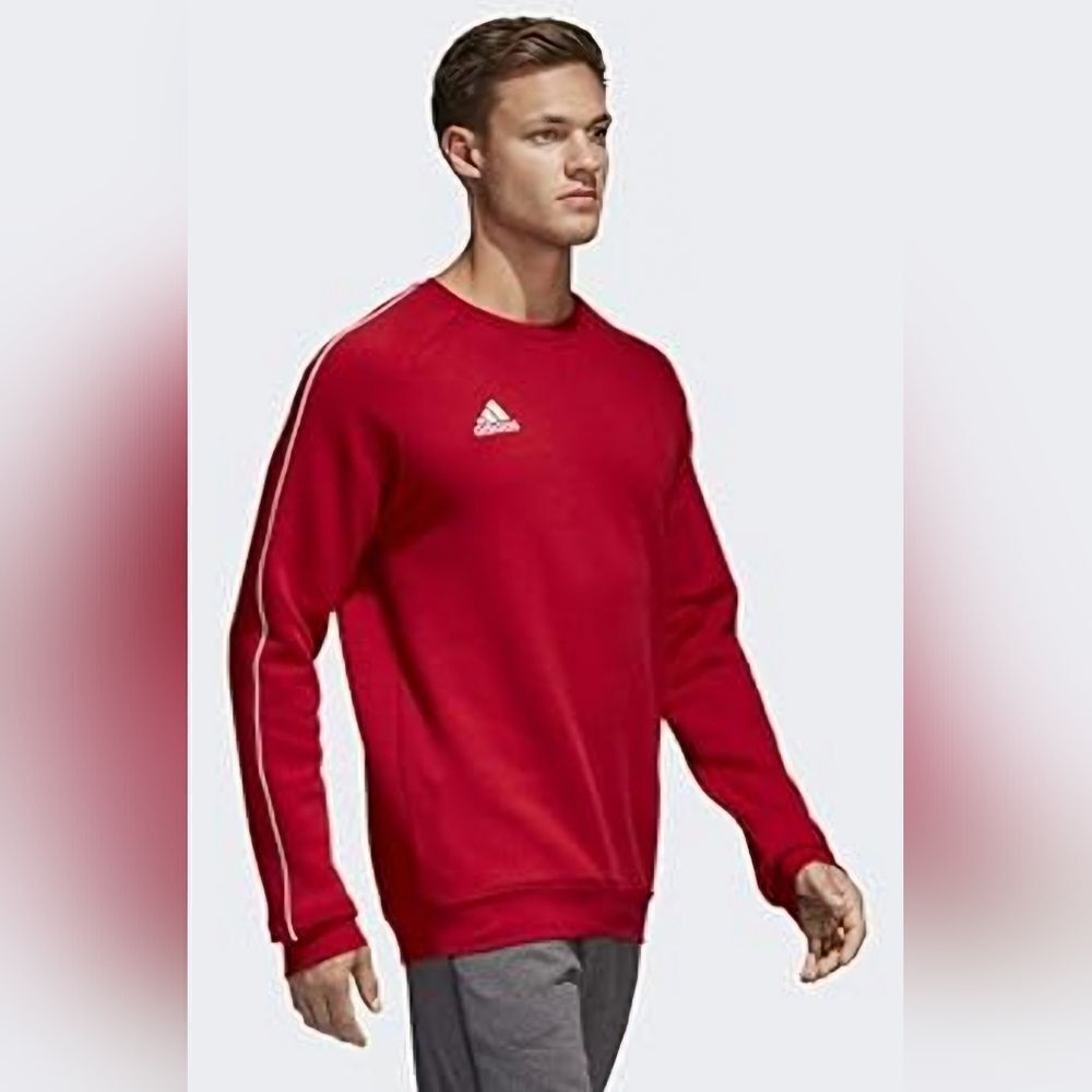 Adidas Red & White Sweatshirt (XS)